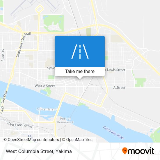 West Columbia Street map