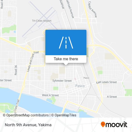 Mapa de North 9th Avenue