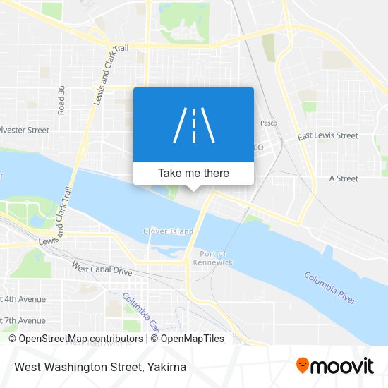 Mapa de West Washington Street
