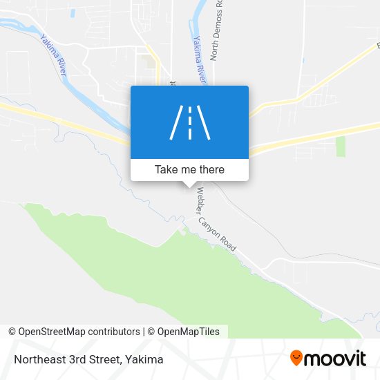 Northeast 3rd Street map