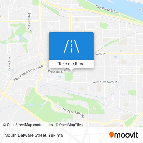 South Delware Street map