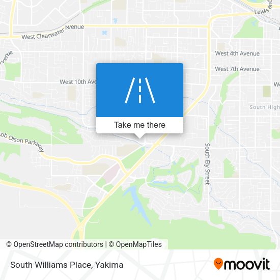 South Williams Place map