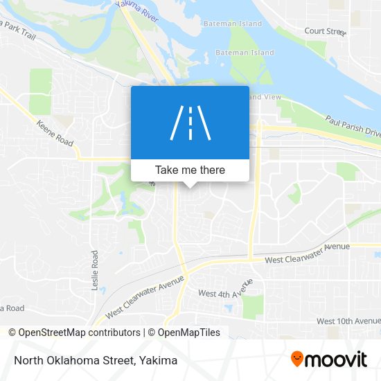 Mapa de North Oklahoma Street