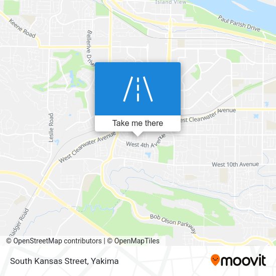 South Kansas Street map
