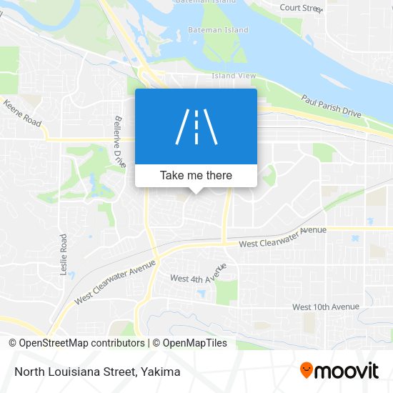 Mapa de North Louisiana Street