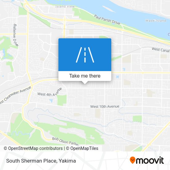 South Sherman Place map