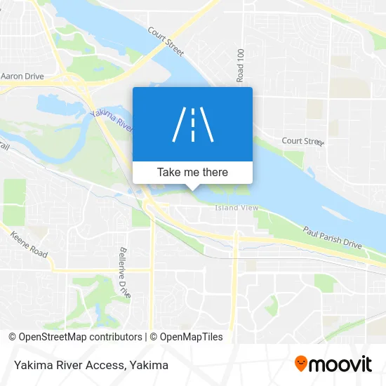 Yakima River Access map