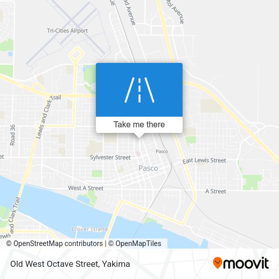 Mapa de Old West Octave Street