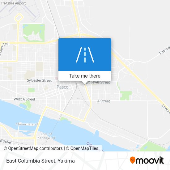 East Columbia Street map