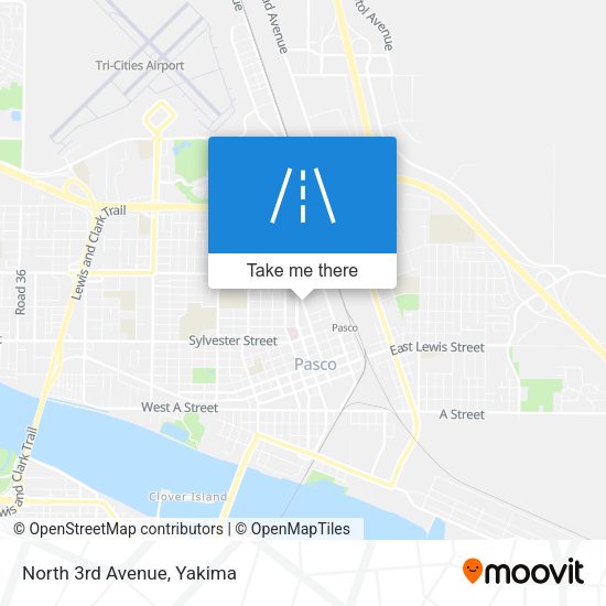 Mapa de North 3rd Avenue