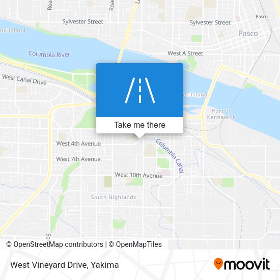West Vineyard Drive map
