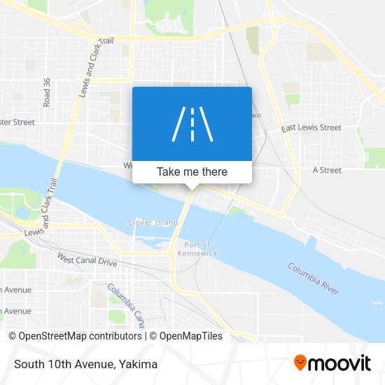 Mapa de South 10th Avenue