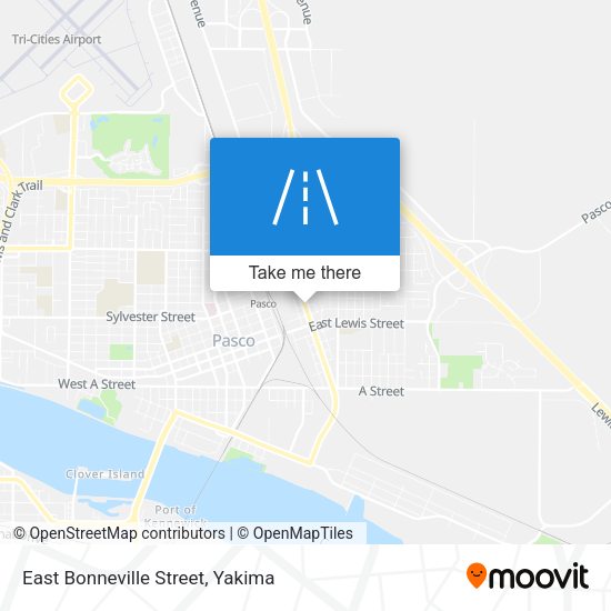 East Bonneville Street map