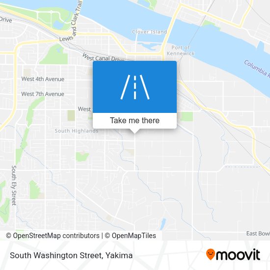 South Washington Street map