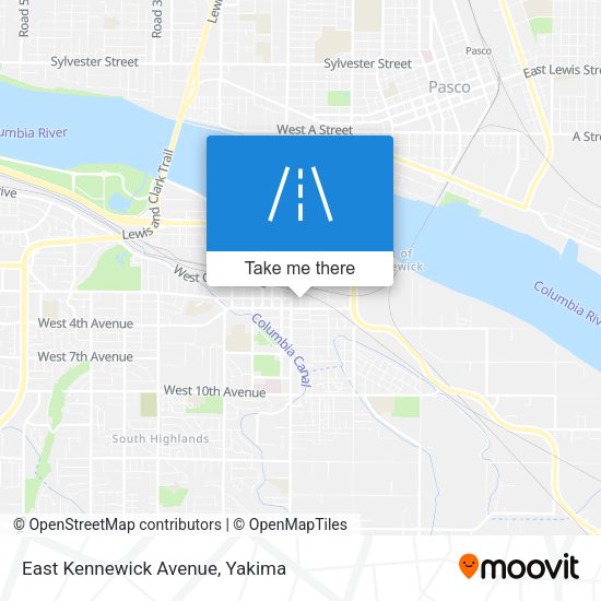East Kennewick Avenue map