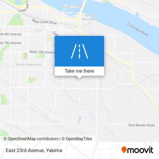 Mapa de East 23rd Avenue