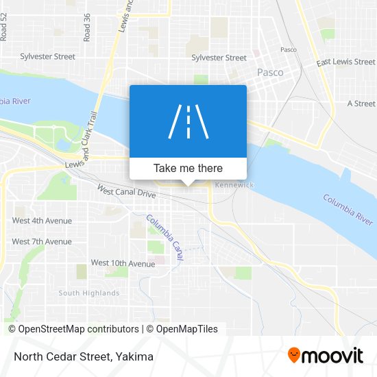 Mapa de North Cedar Street