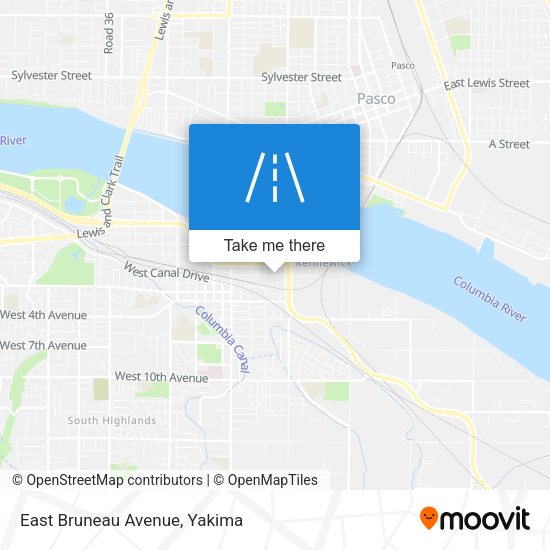 Mapa de East Bruneau Avenue