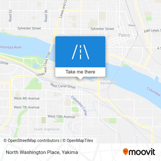 North Washington Place map