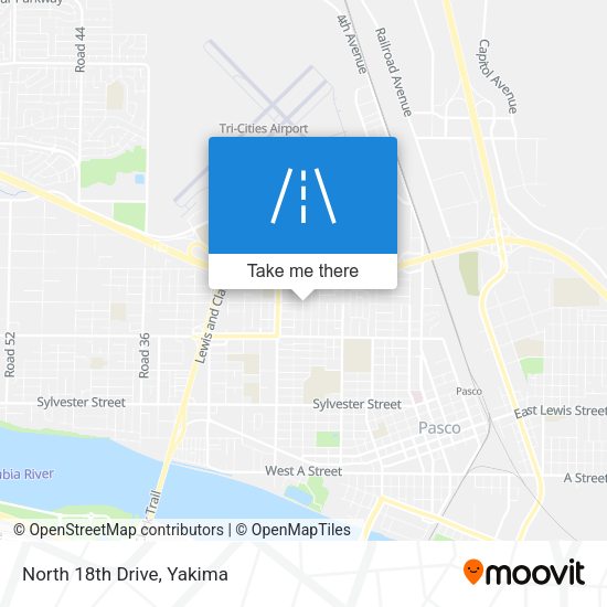 Mapa de North 18th Drive