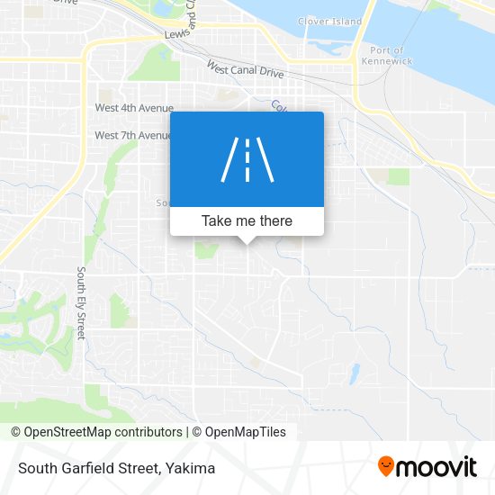 South Garfield Street map