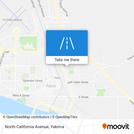 North California Avenue map