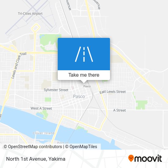 Mapa de North 1st Avenue