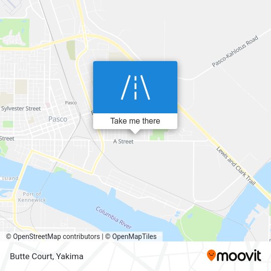 Mapa de Butte Court