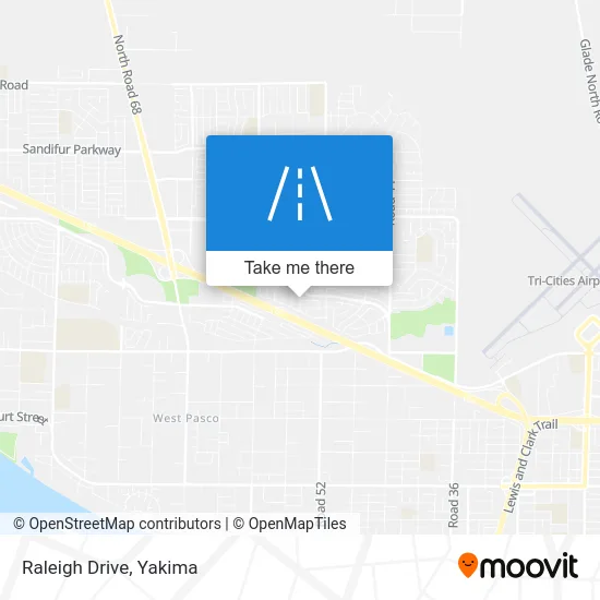 Raleigh Drive map