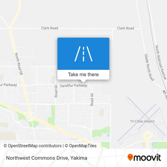 Northwest Commons Drive map