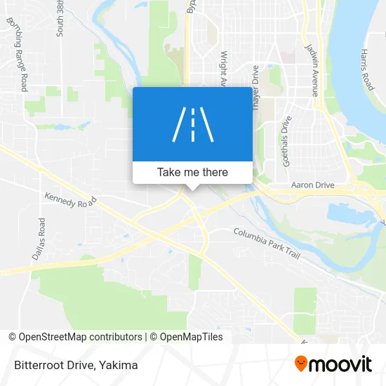 Bitterroot Drive map