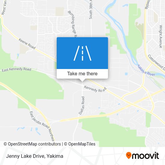 Mapa de Jenny Lake Drive