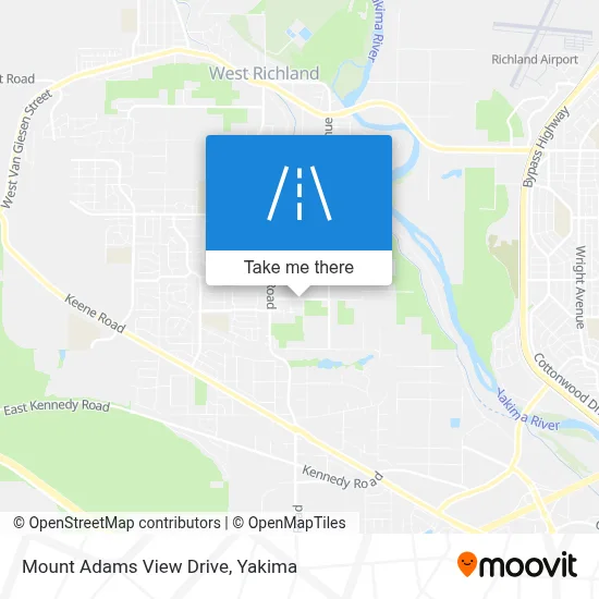 Mount Adams View Drive map
