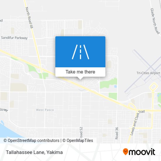 Mapa de Tallahassee Lane