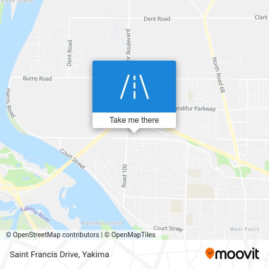 Saint Francis Drive map