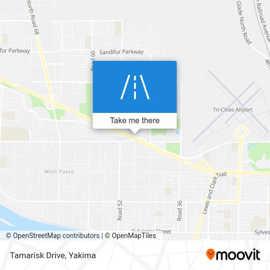 Mapa de Tamarisk Drive