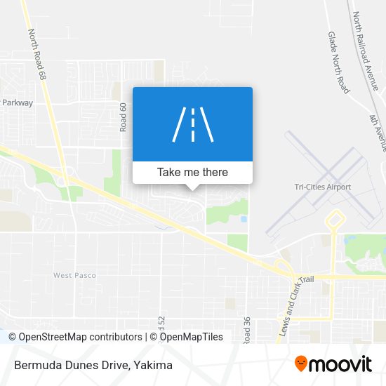 Bermuda Dunes Drive map