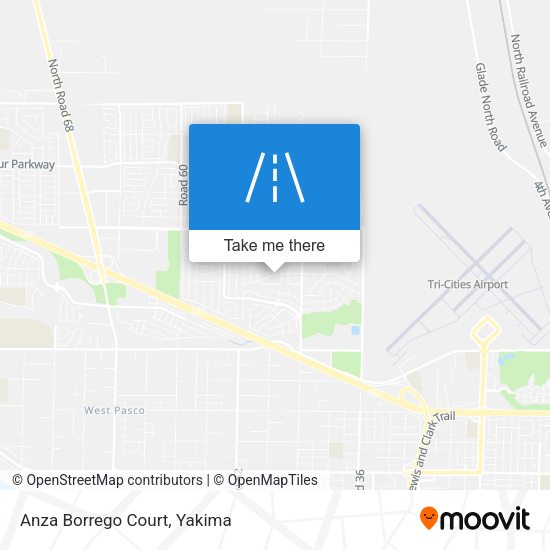Mapa de Anza Borrego Court