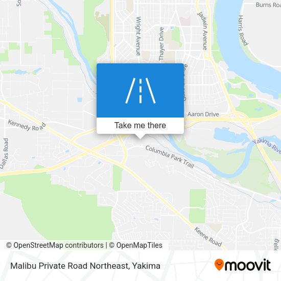 Mapa de Malibu Private Road Northeast