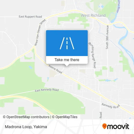 Madrona Loop map