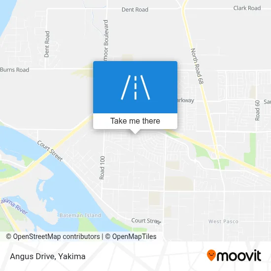 Angus Drive map