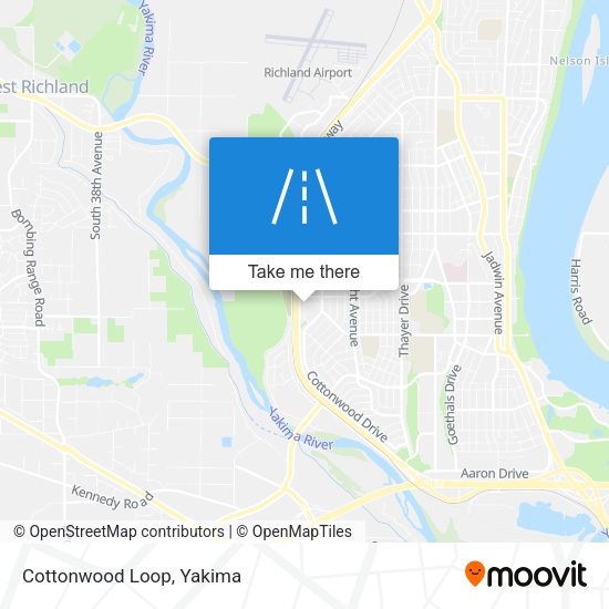Mapa de Cottonwood Loop