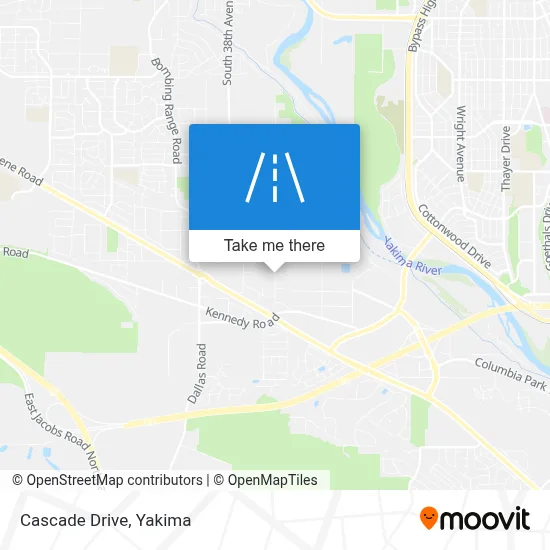 Cascade Drive map