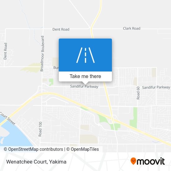 Mapa de Wenatchee Court