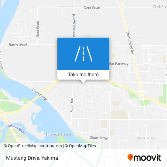 Mustang Drive map