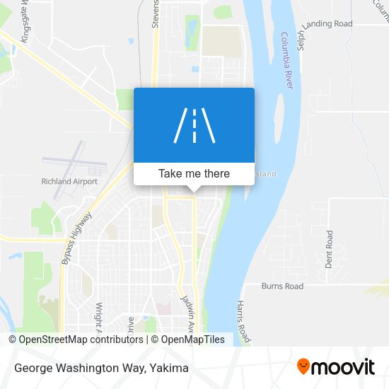 George Washington Way map