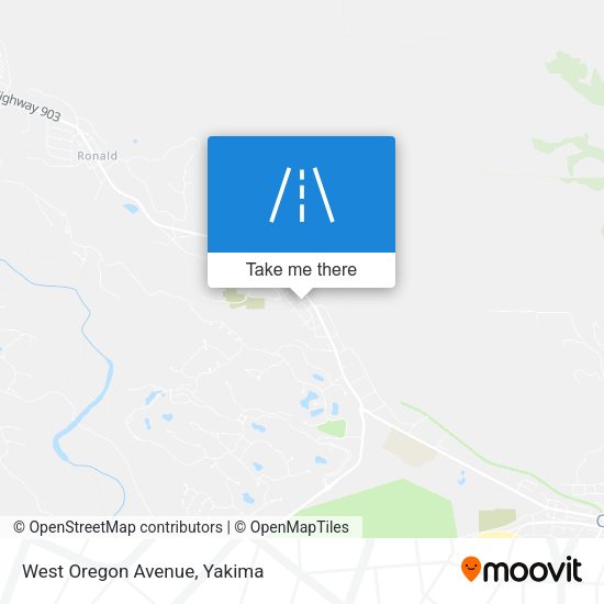 West Oregon Avenue map