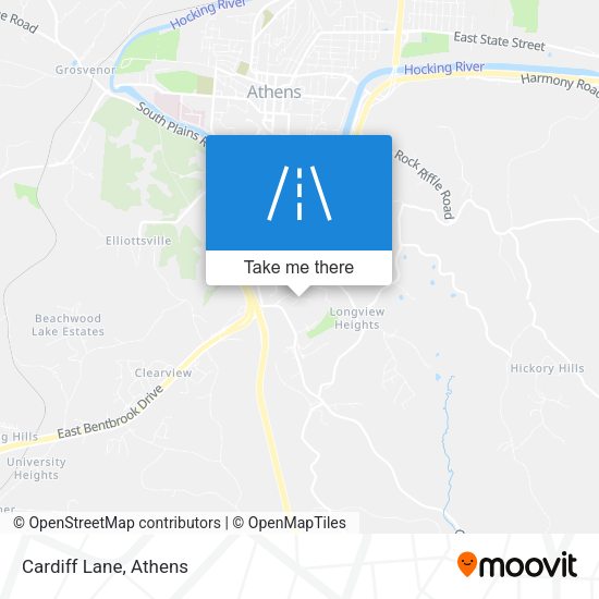 Mapa de Cardiff Lane
