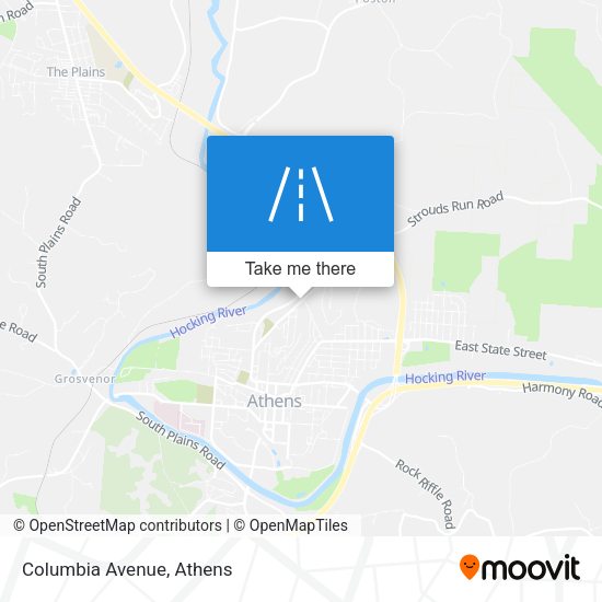 Mapa de Columbia Avenue