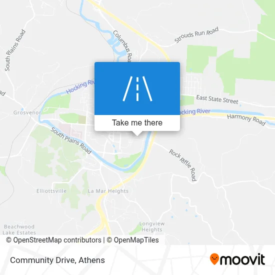 Community Drive map